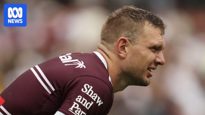 Live: Manly count cost of win as Tom Trbojevic limps off with leg injury