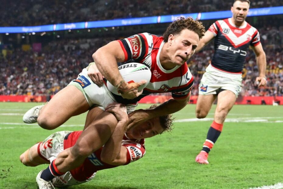 Five and a Kick: What a winger Nawaqanitawase is - Roosters roll dreadful Dolphins, Bunker drama as Sharks shake off Eels