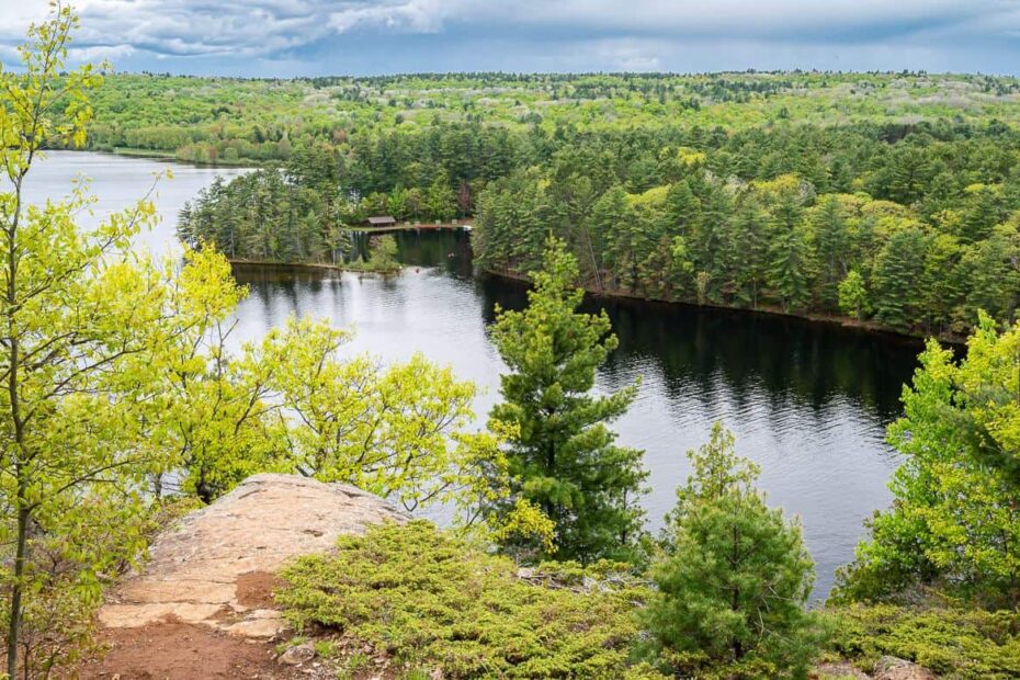 View from the top of the Cliff Top trail in Bon Echo